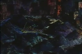 The crow gets pounded by fritz the cat.