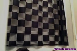 Hot tiny youngster with puny knockers in nets shags herself on cam.