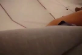 Hot asian chick gets a big load of cum in her mouth from some white dudes dick,...