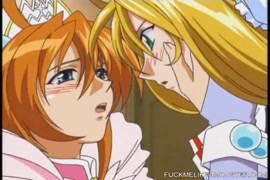 The hot lesbian sex scene with these hentai cuties was smokin.