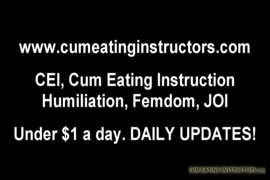 You cant lick my cum off of my hand, but you can clean yourself off with it.